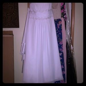 David’s Bridal Wedding Dress with Train